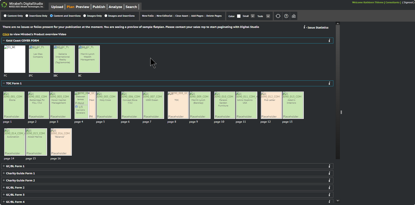 Digital Flatplan — Production Workflow in The Magazine Manager